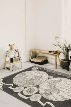 New ⭐ Ruggable Sale Sailor's Map Charcoal Rug 👏 -Outdoor Rugs Store sailors map charcoal C RC 0751 57 43f88588 631e 42d1 b537 0b62b09f9378