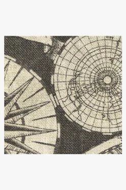 New ⭐ Ruggable Sale Sailor's Map Charcoal Rug 👏 -Outdoor Rugs Store sailors map charcoal D RC 0751 27