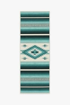 Best deal 🛒 Ruggable Saltillo Turquoise Rug 🥰 -Outdoor Rugs Store saltillo turquoise A RC 0711 27 V2