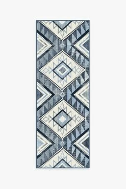 Promo 🔥 Ruggable Santa Fe Blue Rug ⭐ -Outdoor Rugs Store santa fe blue A RC 0649 27 V2