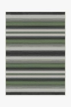 Best Pirce 🎁 Ruggable Outdoor Serape Stripe Green Rug 🛒