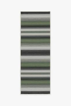 Best Pirce 🎁 Ruggable Outdoor Serape Stripe Green Rug 🛒 -Outdoor Rugs Store serape stripe green B RC OD048 27