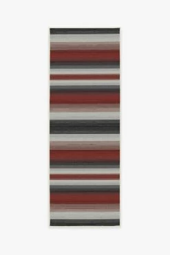 Buy 🔔 Ruggable Outdoor Serape Stripe Red Rug ✨ -Outdoor Rugs Store serape stripe red A RC OD016 27