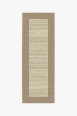 Brand new 💯 Ruggable Solid Bordered Natural Rug 🎉 -Outdoor Rugs Store solid bordered natural A RC 0087 27 V4