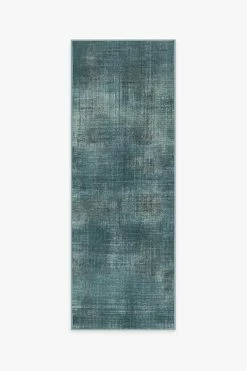 Best Sale 🎁 Ruggable Sudaria Solid Teal Blue Rug 🧨 -Outdoor Rugs Store sudaria solid teal blue A RC MO013 27