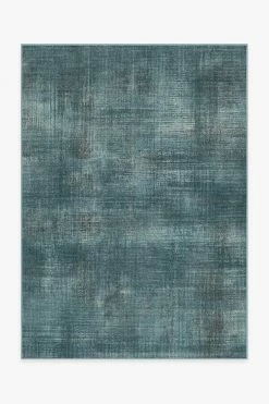 Best Sale 🎁 Ruggable Sudaria Solid Teal Blue Rug 🧨
