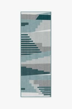 Best Sale 👍 Ruggable Outdoor Tropea Teal Rug 😀 -Outdoor Rugs Store tropea teal B RC TR003 27