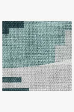 Best Sale 👍 Ruggable Outdoor Tropea Teal Rug 😀 -Outdoor Rugs Store tropea teal D RC TR003 57
