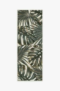 Outlet ⌛ Ruggable Outdoor Tropical Green Rug ❤️ -Outdoor Rugs Store tropical green B RC OD037 27