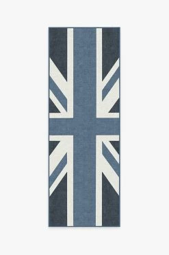 Outlet ❤️ Ruggable UK Flag Blue Rug 🔔 -Outdoor Rugs Store uk flag blue B RC 0749 27