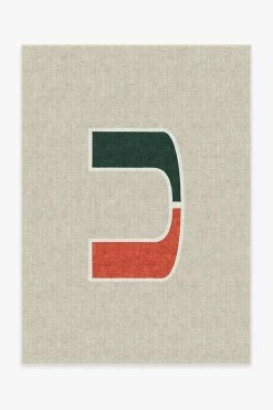 Budget 😀 Ruggable University of Miami Spirit Rug 👏