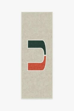 Budget 😀 Ruggable University of Miami Spirit Rug 👏 -Outdoor Rugs Store university of miami spirit B RC NC028 27