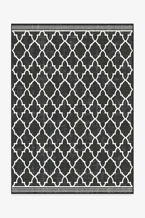 New 🥰 Ruggable Outdoor Varia Trellis Black Rug 👏 1 New 🥰 Ruggable Outdoor Varia Trellis Black Rug 👏