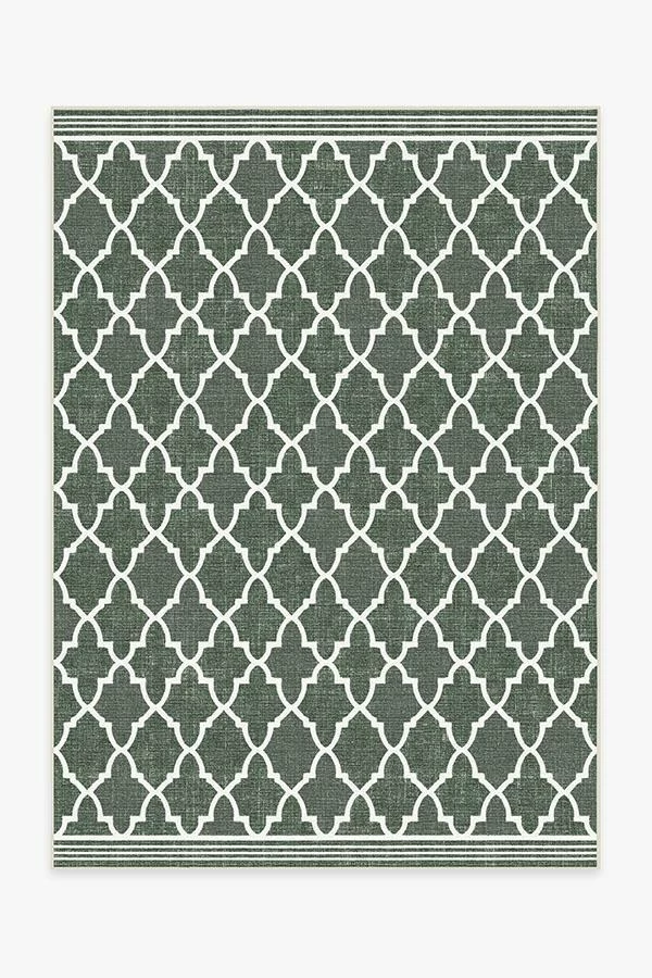Cheapest โญ Ruggable Outdoor Varia Trellis Forest Green Rug ๐ 2 Cheapest โญ Ruggable Outdoor Varia Trellis Forest Green Rug ๐ - Image 2