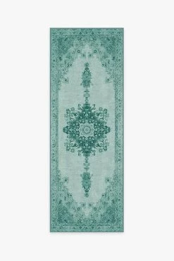 Discount ⌛ Ruggable Victoria Teal Green Rug 🔔 -Outdoor Rugs Store victoria teal green A RC 0420 27 V2