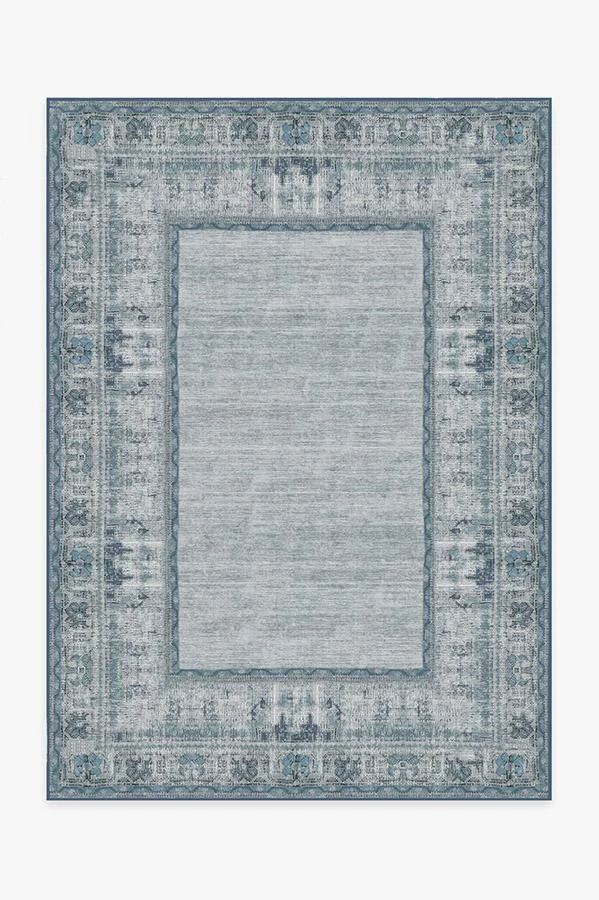Cheap π Ruggable Vintage Daisy Bordered Blue Rug π 1 Cheap π Ruggable Vintage Daisy Bordered Blue Rug π