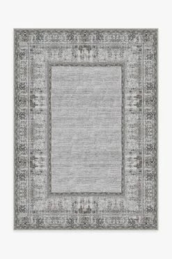 Best Sale ✔️ Ruggable Vintage Daisy Bordered Grey Rug 🌟