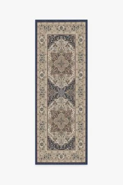 Cheap 👍 Ruggable Vintage Heriz Ivory Blue Rug 😀 -Outdoor Rugs Store vintage heriz ivory blue A RC 0500 27 V2
