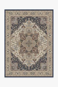Cheap ๐ Ruggable Vintage Heriz Ivory Blue Rug ๐