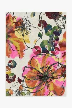 Promo 🤩 Ruggable Watercolor Floral Multicolor Rug 😀