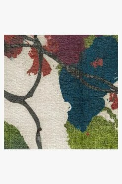 Promo 🤩 Ruggable Watercolor Floral Multicolor Rug 😀 -Outdoor Rugs Store watercolor floral multi D RC 0419 27