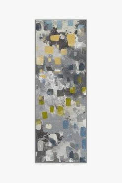 Brand new ⌛ Ruggable Watercolor Paintwork Grey Rug 👍 -Outdoor Rugs Store watercolor paintwork grey A RC 0201 27