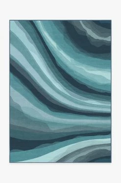 Deals 🌟 Ruggable Sale Watercolor Waves Blue Rug 🥰