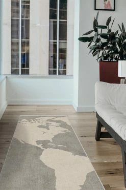 Promo 🤩 Ruggable World Map Charcoal Rug 🔔 -Outdoor Rugs Store world map charcoal C RC 0753 27