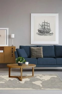 Promo 🤩 Ruggable World Map Charcoal Rug 🔔 -Outdoor Rugs Store world map charcoal C RC 0753 57