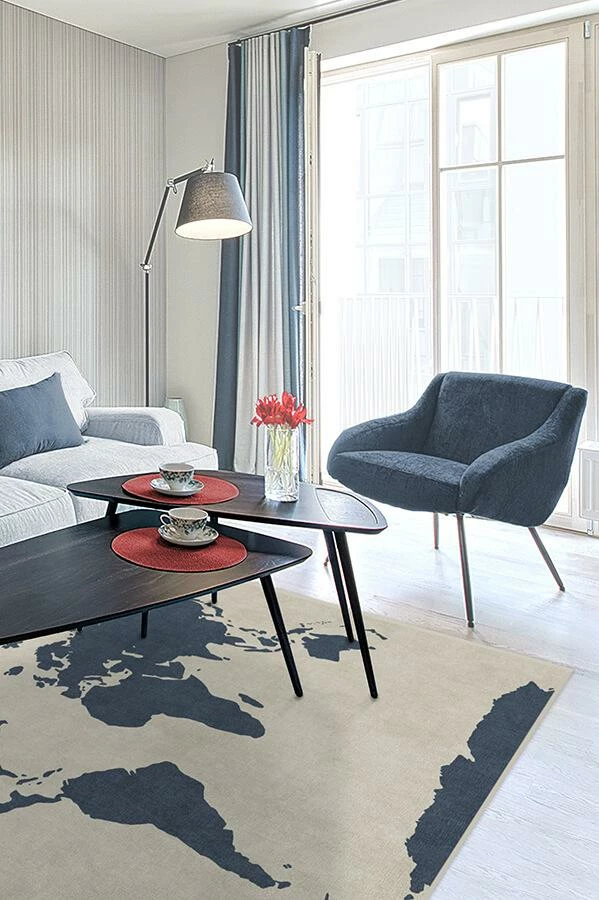 Buy 😍 Ruggable World Map Ivory Rug 😀 4 Buy 😍 Ruggable World Map Ivory Rug 😀 - Image 4