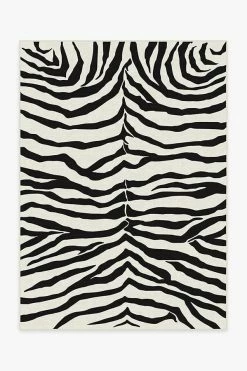 Budget ❤️ Ruggable Zebra Black Rug ✔️